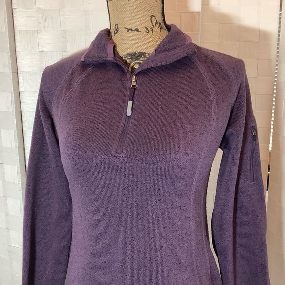 Eddie Bauer purple fleece sweatshirt size small - Picture 3 of 7
